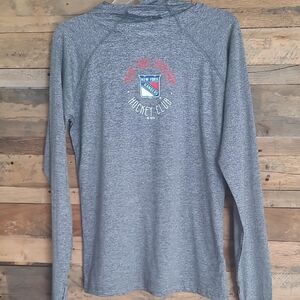 Gray New York Rangers Hockey Club Hoodie